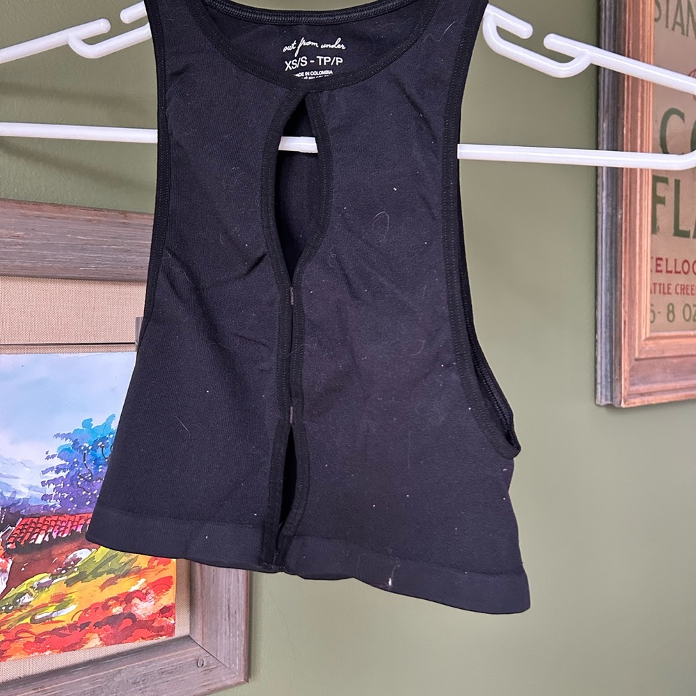 Urban Outfitters Black Cutout Tank Top